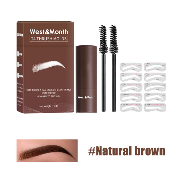 West&Month Seal Eyebrow Powder Lazy Eyebrow Stamp Powder Set Is Long-lasting, Waterproof, Sweatproof, Non-flamming, And Non-smudging - Image 3