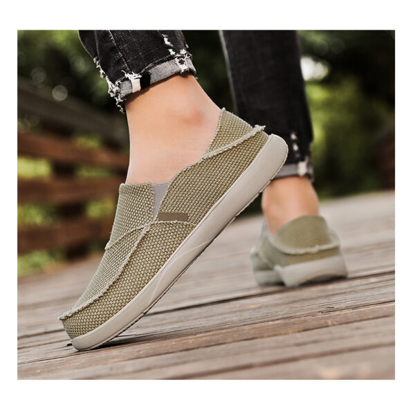 Stretch Strap Breathable Lightweight Canvas Shoes - Image 8