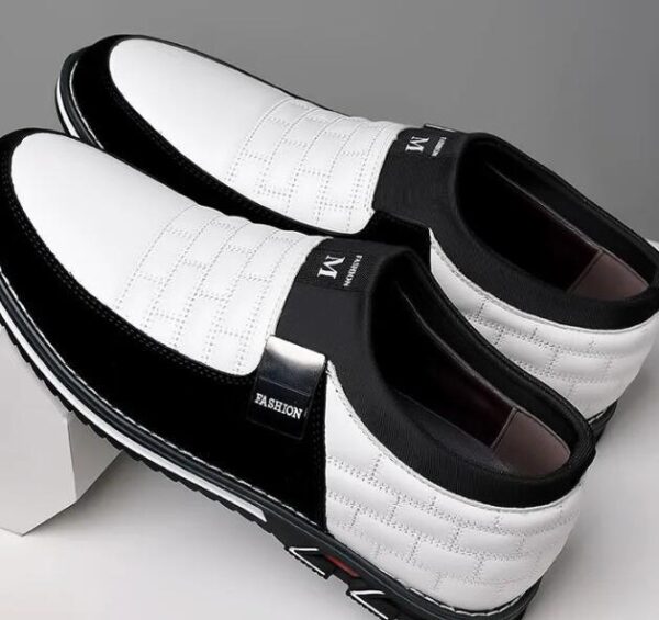 Large Size Leather Shoes Men New Casual Leather Shoes Men - Image 5