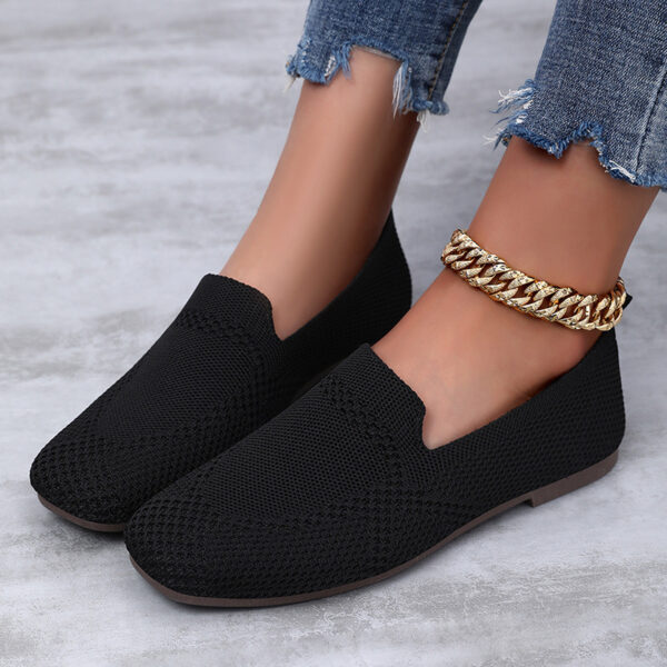 Flyknit Shoes Casual Flat Shoes Women - Image 6