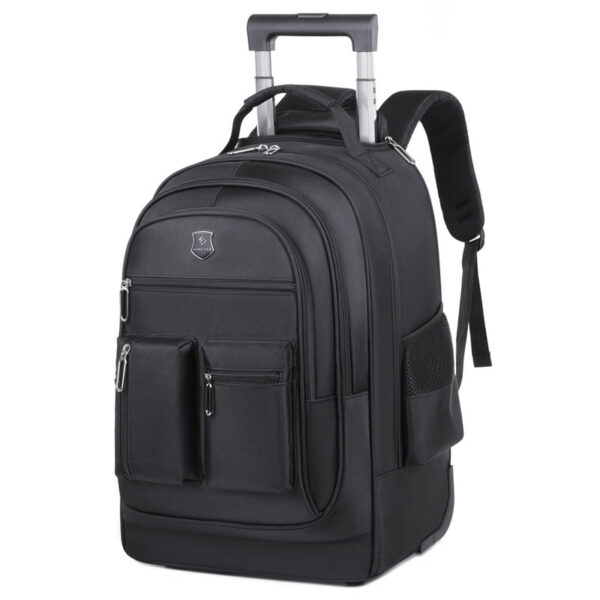Trolley Backpack Ultra-light Trolley Bag Large Capacity Single-directional Wheel - Image 2