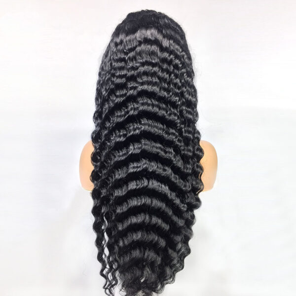 Human Hair 28 30 Deep Wave Lace Frontal Wigs 13 4 Front Wigs - Image 4