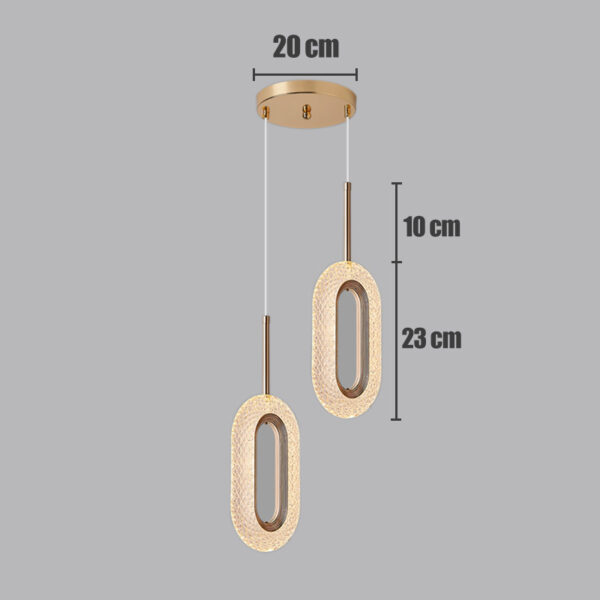 Light Luxury Postmodern Extremely Simple Head Small Chandelier - Image 4
