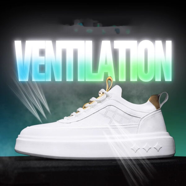 British Style Thick Soled Hollowed Out Breathable Casual Board Shoes - Image 8