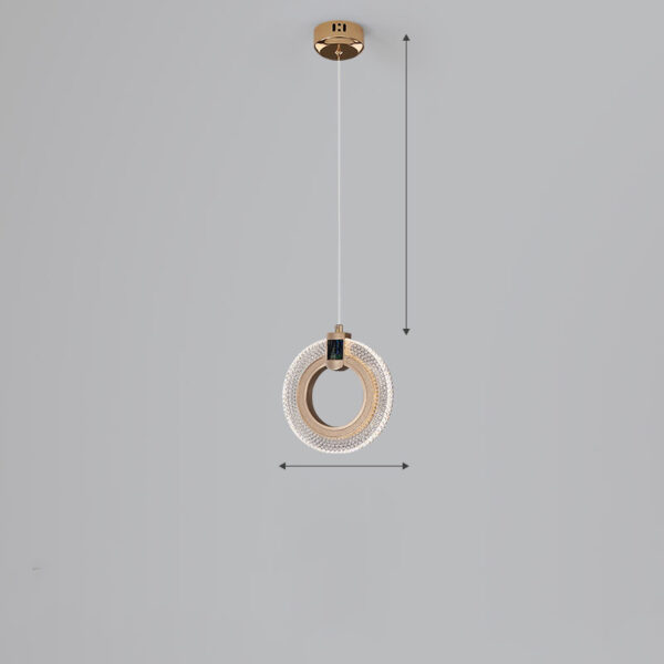 Light Luxury Postmodern Extremely Simple Head Small Chandelier - Image 6