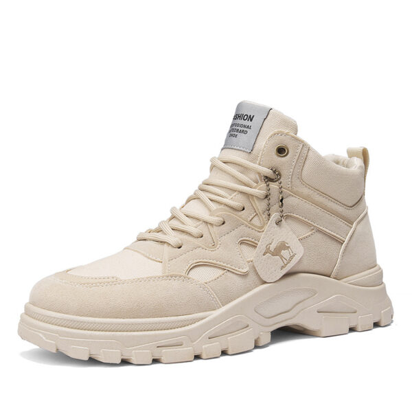 Fall Winter Men High Top Boots Thick Bottom Retro - Image 8