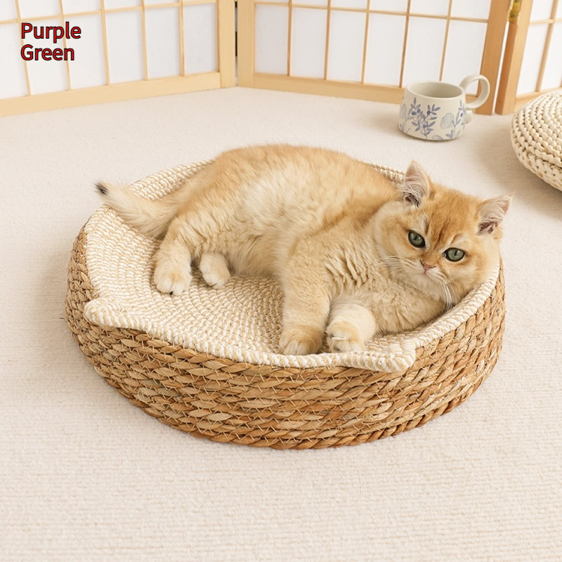 Rattan Cat Nest Cotton String Four Seasons Universal Pad - Image 8