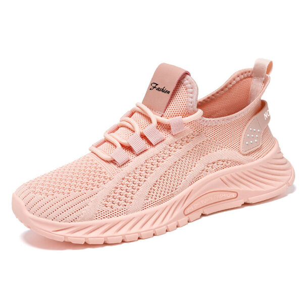 Fashion Casual Sports Shoes Women Lace Up Flat Shoes Lightweight Breathable Running Mesh Sneakers - Image 10