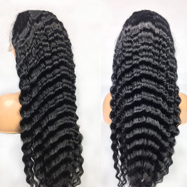 Human Hair 28 30 Deep Wave Lace Frontal Wigs 13 4 Front Wigs - Image 6