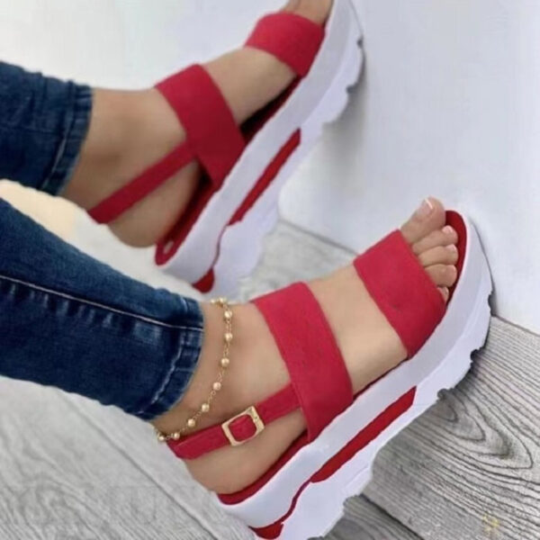 Women's Shoes Casual Buckle Platform Sandals Summer Fashion - Image 2