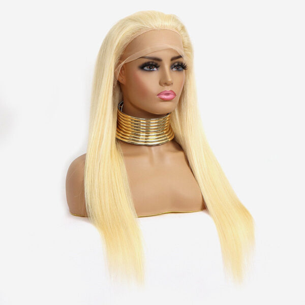Reality golden long straight lace headgear - Image 5