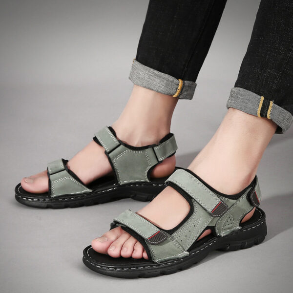 Summer Sandals Men's Velcro Sandals And Slippers - Image 4