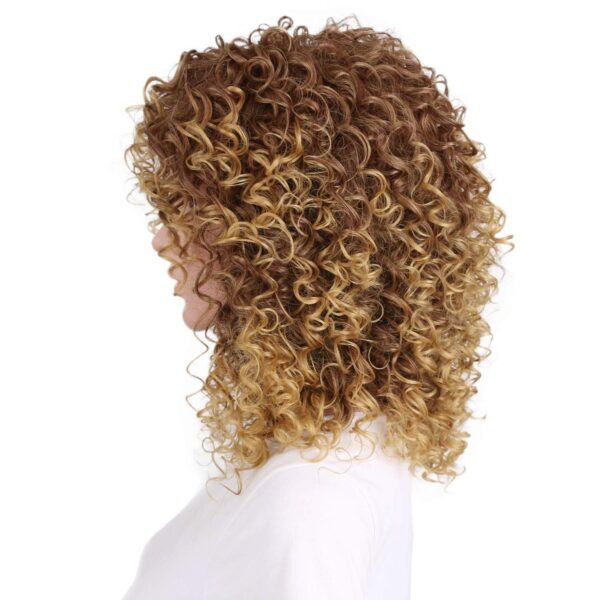 Fashionable chemical short curly hair wig - Image 4