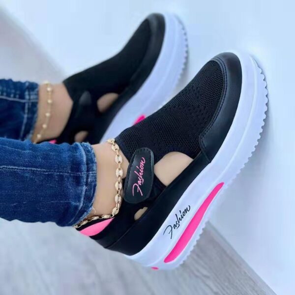 Women's Sneakers Summer New Ladies Casual Low Wedge Breathable Non-Slip Comfort Feamle Sport Shoes Mesh Shoes Fashion Style - Image 2