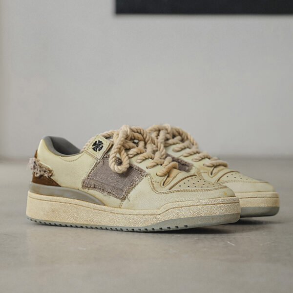 Summer New Couple Patch Vintage Skateboard Shoes - Image 4
