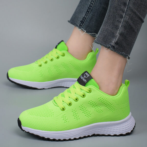 Plus Size Spring And Autumn Sneakers Women's Fly-kit Mesh Women's Shoes - Image 2