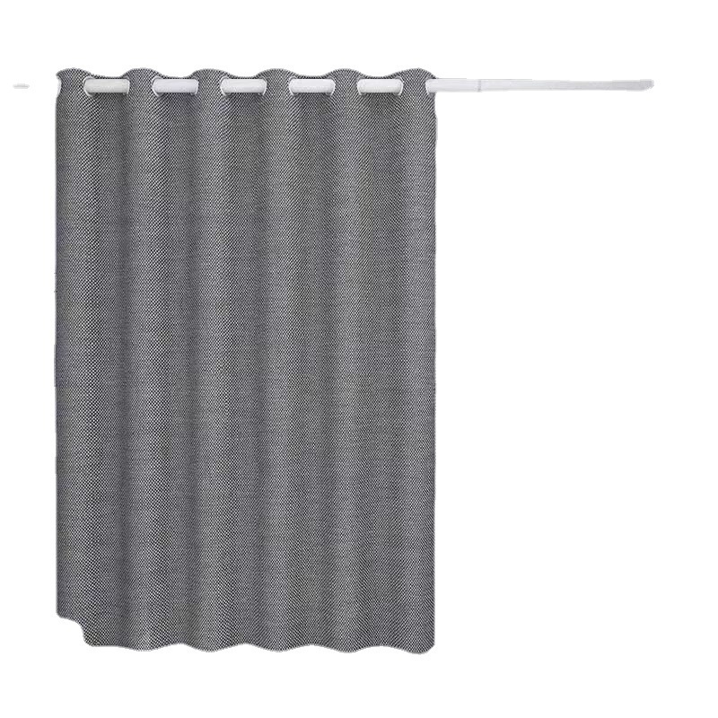 Linen Thick Waterproof And Mildew-proof Shower Curtain Punch-free - Image 5
