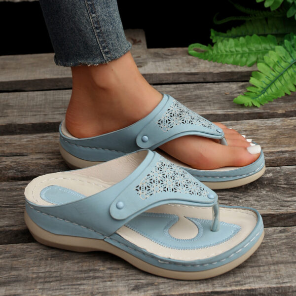 Thong Sandals Summer Flip Flops Women Outdoor Slippers Beach Shoes - Image 10