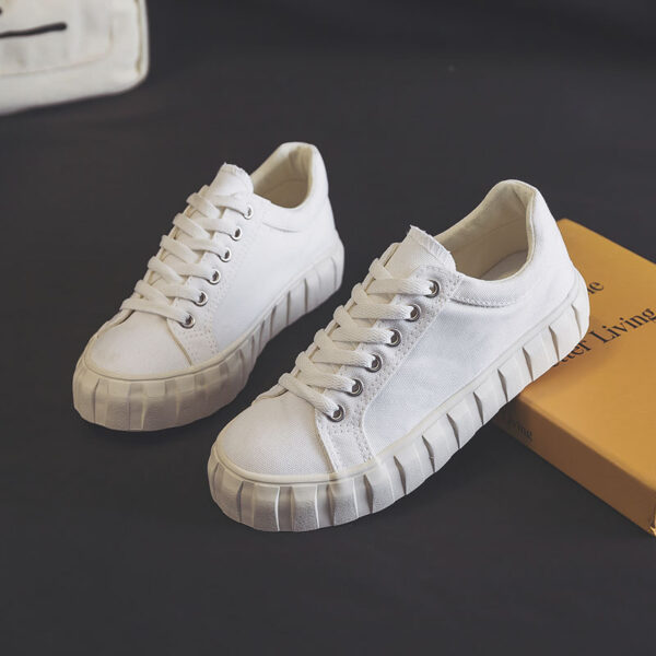Everyday Class Wears A College Style Girl's Classic All-match Low-top Canvas Shoes - Image 4