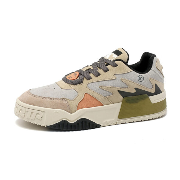 Autumn Student Retro Fashion Trends Sneakers Men's Low-top Lace-up Platform Casual Shoes - Image 3
