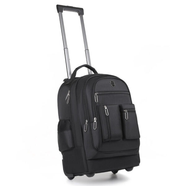 Trolley Backpack Ultra-light Trolley Bag Large Capacity Single-directional Wheel - Image 3
