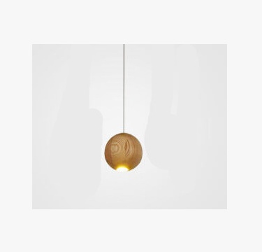Nordic wood solid wood ball chandelier creative personality living room dining room hanging lamps - Image 2
