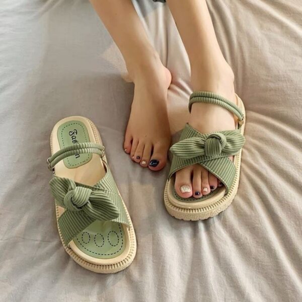Women's Two Wear Flat Platform Sandals - Image 5