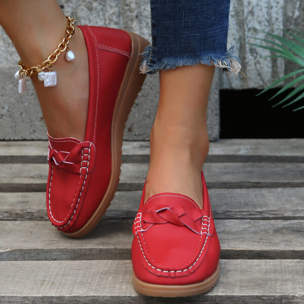 Women Flats Shoes Weave Design Soft Spring Summer Shoes - Image 6
