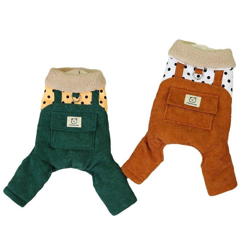 Pet Clothes Four-legged Cotton-padded Clothes Go Out In Autumn And Winter - Image 6