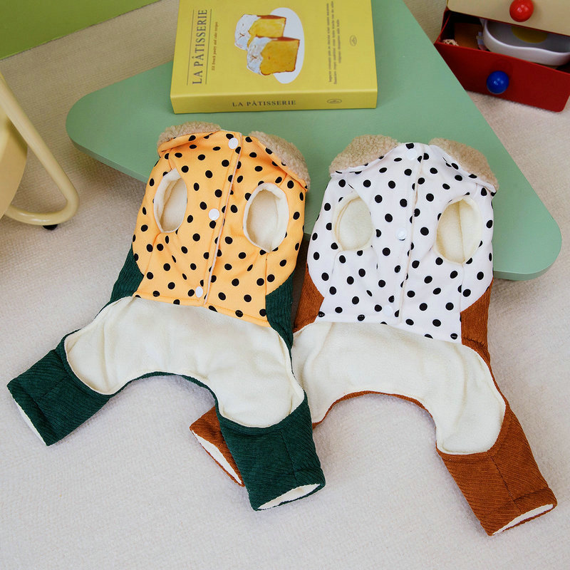 Pet Clothes Four-legged Cotton-padded Clothes Go Out In Autumn And Winter - Image 4