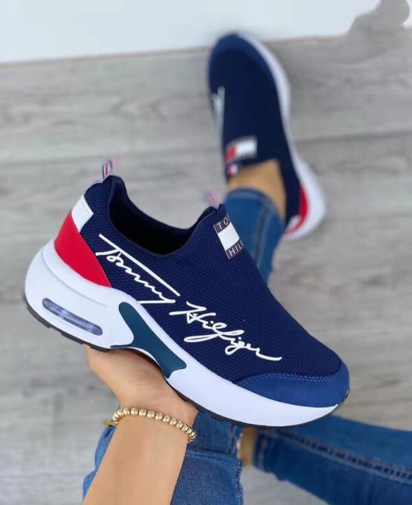 Air Cushion Lazy Dad Shoes Slip-on Sneakers For Women - Image 6