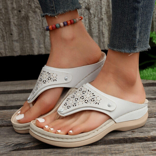 Thong Sandals Summer Flip Flops Women Outdoor Slippers Beach Shoes - Image 4