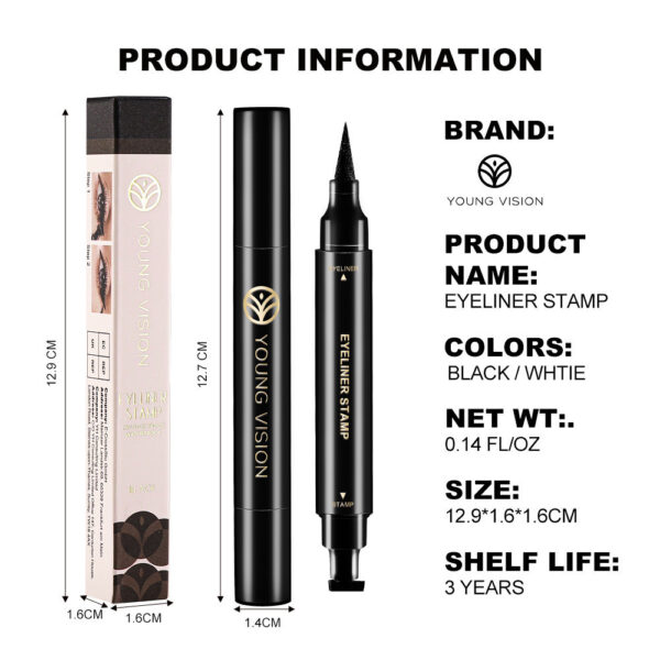 Black And White Seal Eyeliner Not Easy To Smudge - Image 4