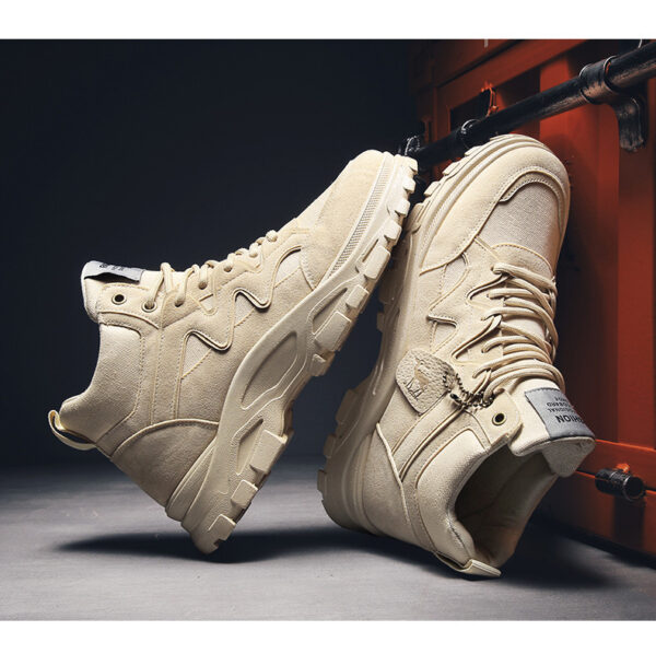 Fall Winter Men High Top Boots Thick Bottom Retro - Image 6