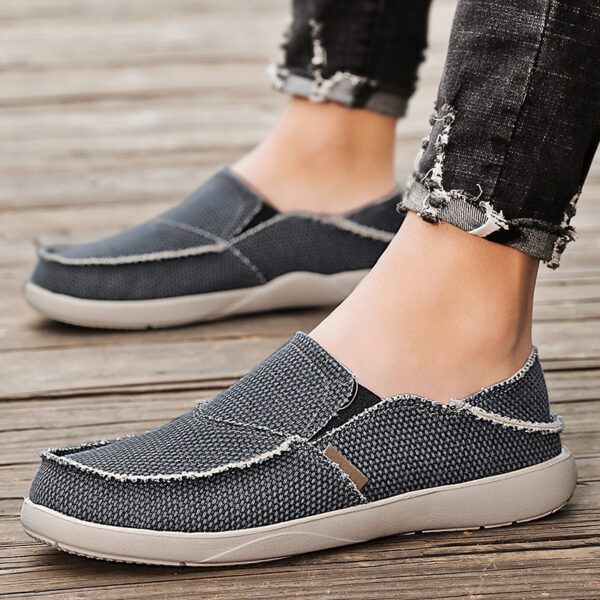 Stretch Strap Breathable Lightweight Canvas Shoes - Image 5