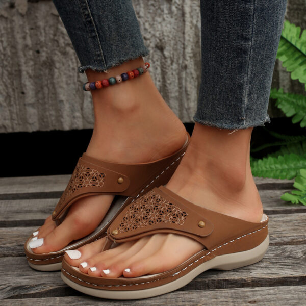 Thong Sandals Summer Flip Flops Women Outdoor Slippers Beach Shoes - Image 6