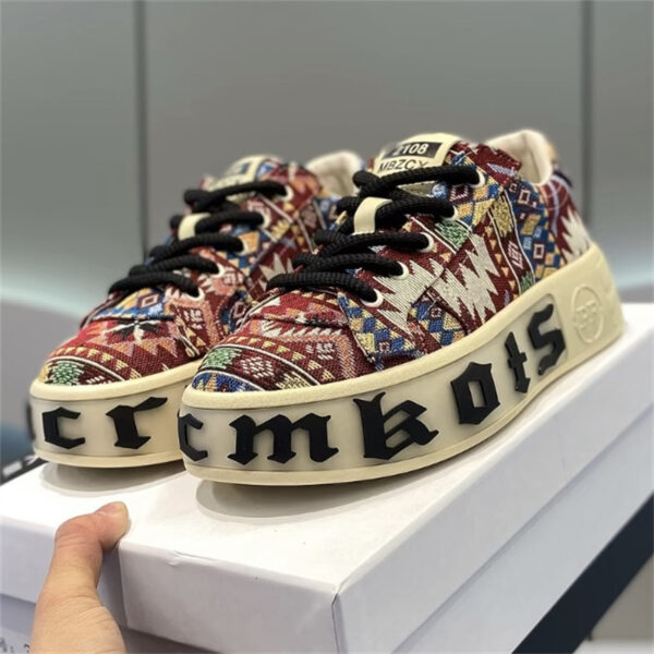 Breathable Low Top Printed Board Shoes Men's Versatile Cloth Shoes - Image 8