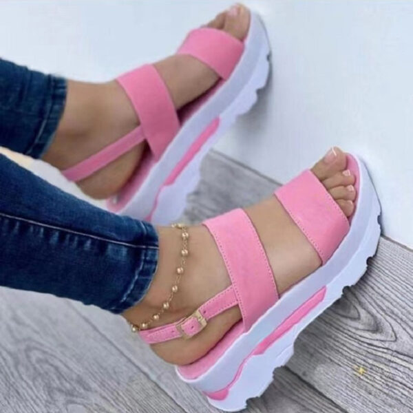 Women's Shoes Casual Buckle Platform Sandals Summer Fashion - Image 6