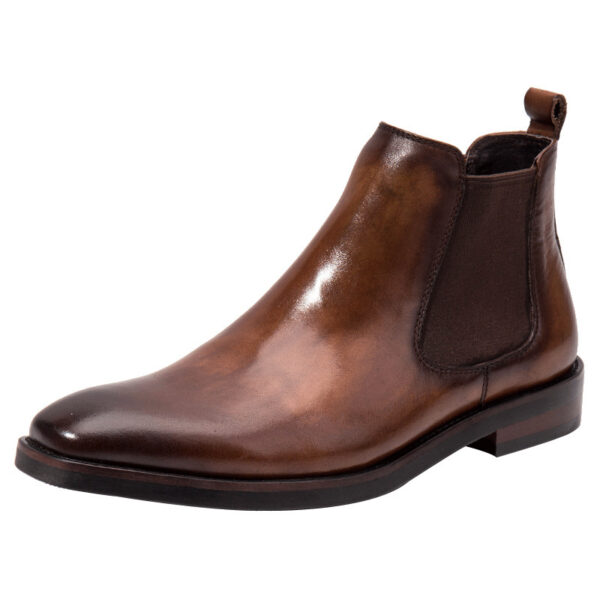 Brown Head Leather Business Shoes For Men - Image 5