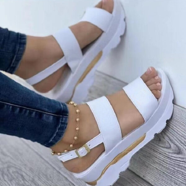 Women's Shoes Casual Buckle Platform Sandals Summer Fashion - Image 3