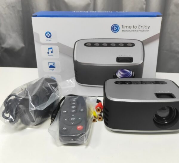Mini Projector Led Home Theater Video Beamer Black - Image 5
