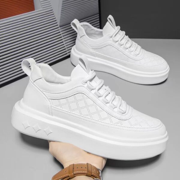 British Style Thick Soled Hollowed Out Breathable Casual Board Shoes - Image 4