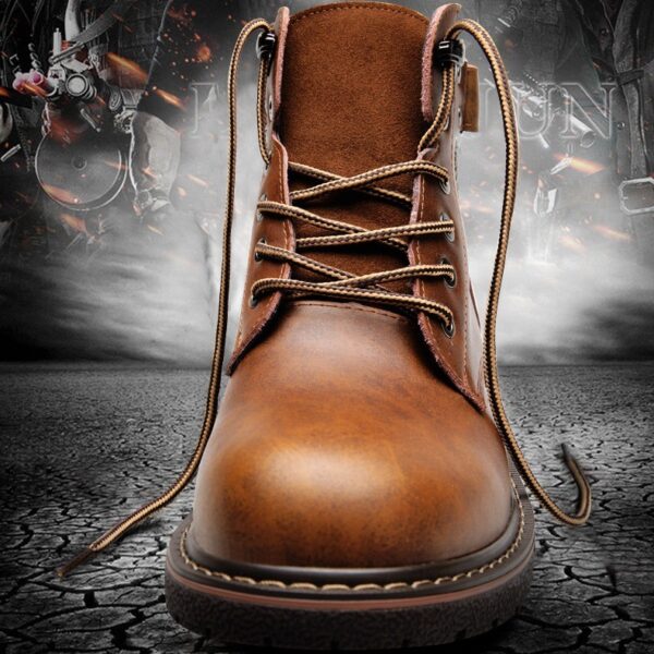 British Men Fleece-lined Martin Boots Casual Mid-top - Image 4