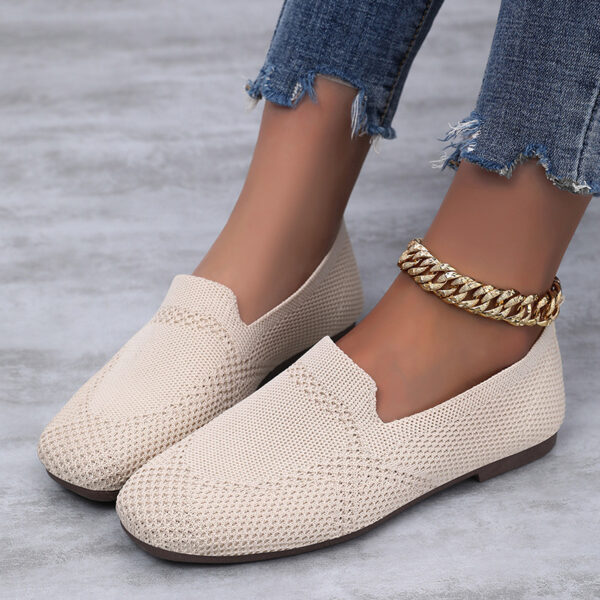Flyknit Shoes Casual Flat Shoes Women - Image 2