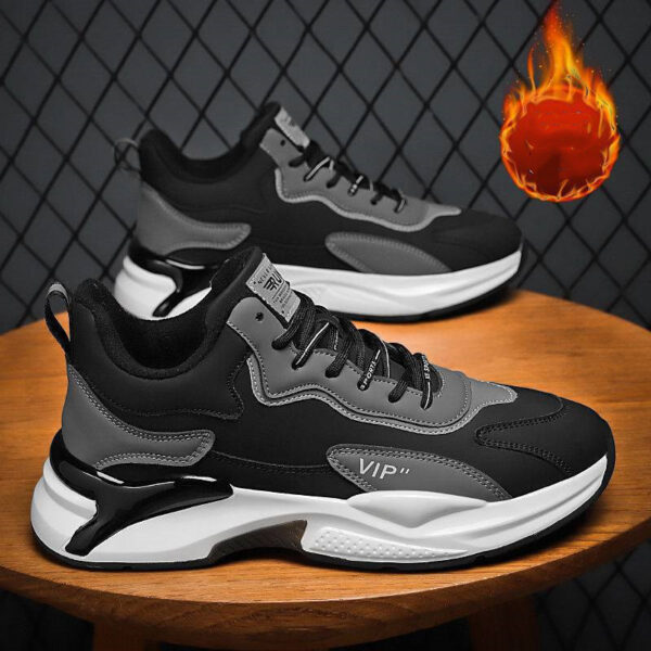 Fashion Black White Sneakers Casual Outdoor Lightweight Breathable Sports Shoes For Men - Image 8