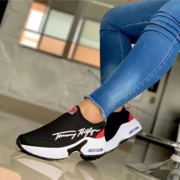 Air Cushion Lazy Dad Shoes Slip-on Sneakers For Women - Image 3