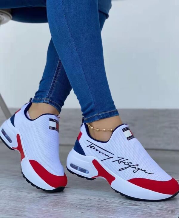 Air Cushion Lazy Dad Shoes Slip-on Sneakers For Women - Image 5