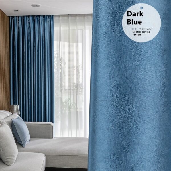 Thickened Shading Curtain Living Room Balcony Bay Window - Image 7