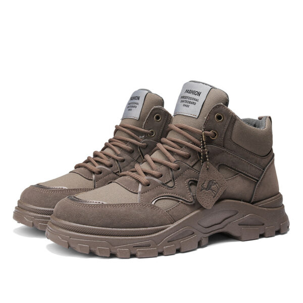 Fall Winter Men High Top Boots Thick Bottom Retro - Image 7