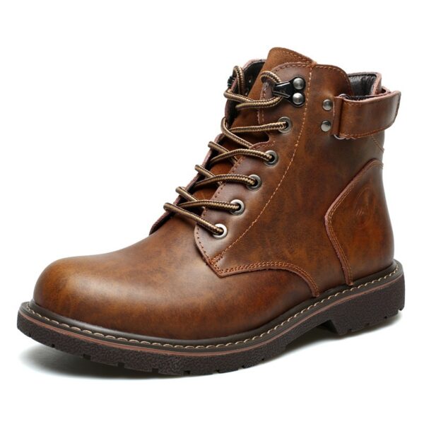 British Men Fleece-lined Martin Boots Casual Mid-top - Image 7
